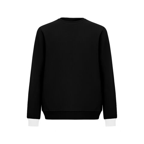 Sweatshirt Basic Tone Schwarz | S | ohne Werbeanbringung | ohne Werbeanbringung | ohne Werbeanbringung | Schwarz | Weiß