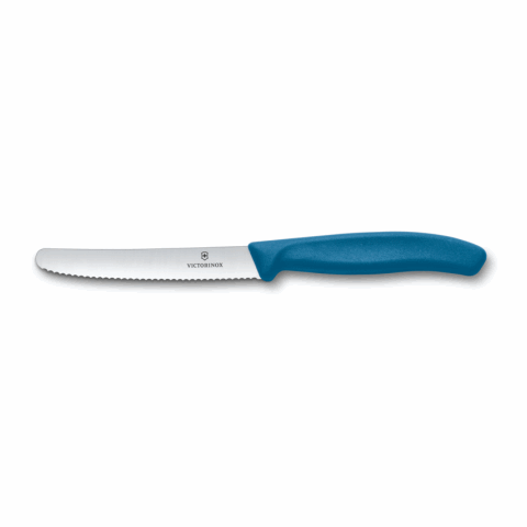 Werbeartikel Victorinox Swiss Classic Tomaten- und Tafelmesser | blau | mit Logo bedrucken