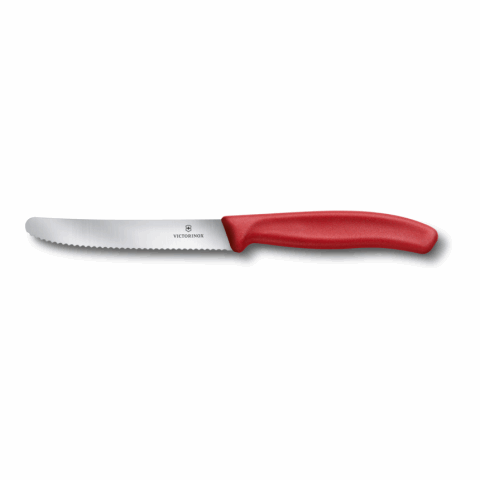 Werbeartikel Victorinox Swiss Classic Tomaten- und Tafelmesser | rot | mit Logo bedrucken