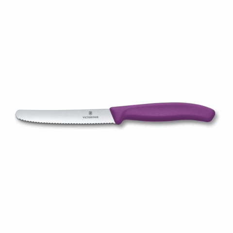 Werbeartikel Victorinox Swiss Classic Tomaten- und Tafelmesser | violett | mit Logo bedrucken