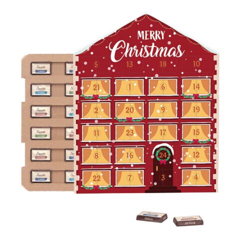 Täfelchen Adventskalender Haus ECO 4c Euroskala | 24 Sarotti Schokotäfelchen
