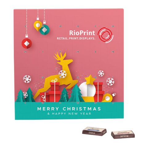 Täfelchen Adventskalender ohne Werbeanbringung | Sarotti Schokoladentäfelchen