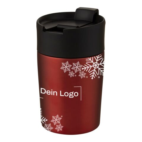 *Christmas* Isolierbecher Rot | Schneeflocken | Digitaldruck