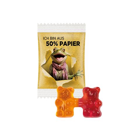 Team Gummibärchen weiß | 4c Euroskala - Folie | Folie 50% Papier