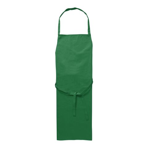 Werbeartikel Mindy Latzschürze Kochschürze Grillschürze Polyester 200g/m² pflegeleicht Gastronomie Event Werbemittel robust – Grün – mit Logo bedruckt