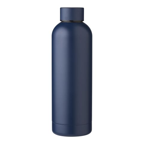 Flasche aus recyceltem Edelstahl Isaiah marineblau | ohne Werbeanbringung | Nicht verfügbar | Nicht verfügbar