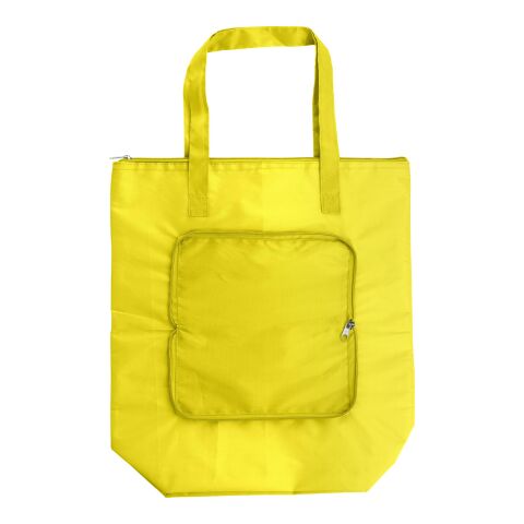 Werbeartikel Kühltasche aus Polyester (210T) Hal – Gelb – mit Logo bedruckt