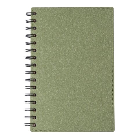 Hardcover-Notizbuch aus recyceltem Karton Caleb Grün | ohne Werbeanbringung | Nicht verfügbar | Nicht verfügbar