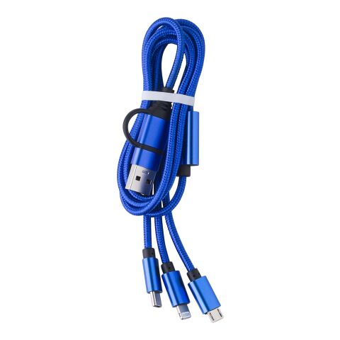 Nylon-Ladekabel Leif Kobaltblau | ohne Werbeanbringung | Nicht verfügbar | Nicht verfügbar