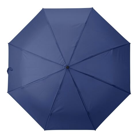 Werbeartikel RPET 190T Regenschirm Brooklyn – blau – mit Logo bedruckt