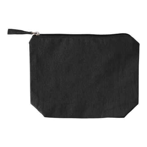 Kosmetiktasche aus recycelter Baumwolle (180 g/m²) Cressida Schwarz | ohne Werbeanbringung | Nicht verfügbar | Nicht verfügbar