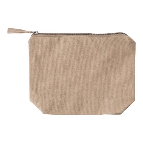Kosmetiktasche aus recycelter Baumwolle (180 g/m²) Cressida beige | ohne Werbeanbringung | Nicht verfügbar | Nicht verfügbar