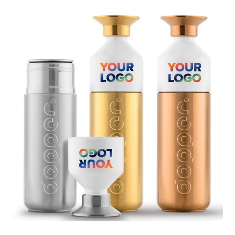 Dopper Steel 800 ml silber/weiß | ohne Werbeanbringung | Nicht verfügbar | Nicht verfügbar