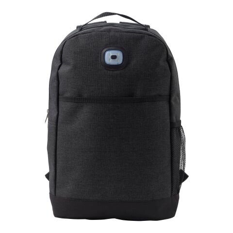 Zweifarbiger Rucksack &#039;Dover&#039; aus Polyester Schwarz | ohne Werbeanbringung | Nicht verfügbar | Nicht verfügbar