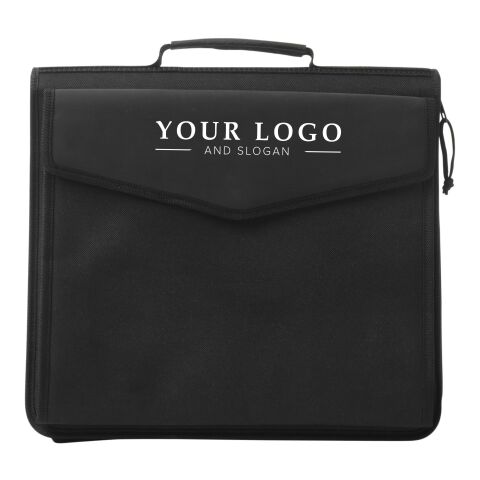 Dokumentenmappe &#039;Singapur&#039; aus Polyester/PU Schwarz | ohne Werbeanbringung | Nicht verfügbar | Nicht verfügbar