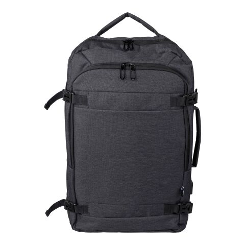 rPET-Polyester (300D) Rucksack Malcolm Schwarz | ohne Werbeanbringung | Nicht verfügbar | Nicht verfügbar