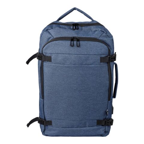 rPET-Polyester (300D) Rucksack Malcolm Blau | ohne Werbeanbringung | Nicht verfügbar | Nicht verfügbar
