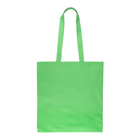 Werbeartikel Einkaufstasche aus Öko-Tex-Baumwolle (140 g/m2) Kenneth – grün – mit Logo bedruckt