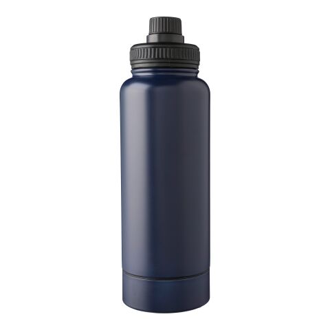 Doppelwandige Edelstahl-Trinkflasche 1000 ml Nathaniel Blau | ohne Werbeanbringung | Nicht verfügbar | Nicht verfügbar