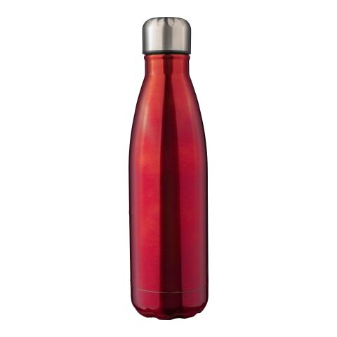 Werbeartikel Edelstahlflasche Clifford – rot – mit Logodruck 500ml vakuumisoliert doppelwandig nachhaltig für das Mitarbeiter-Onboarding