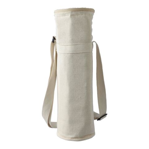 Kühltasche für Flaschen aus recycelter Baumwolle (270 g/m2) Eugene beige | ohne Werbeanbringung | Nicht verfügbar | Nicht verfügbar
