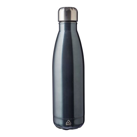 Kundengeschenk Edelstahlflasche Cliff – grau – mit Logodruck 650 ml nachhaltig aus recyceltem Stahl für das Mitarbeiter-Onboarding