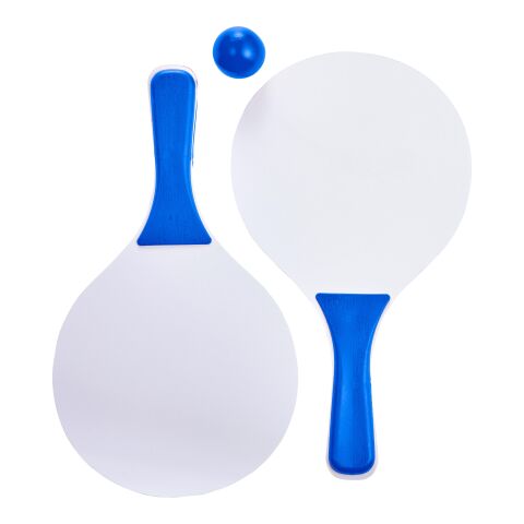 Beachball Tennisspiel &#039;Costa Brava&#039; aus Holz Blau | ohne Werbeanbringung | Nicht verfügbar | Nicht verfügbar