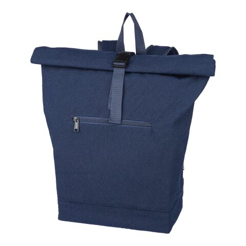 Rolltop-Rucksack Thaddeus aus recyceltem Poly-Baumwollgewebe (330 g/m²)