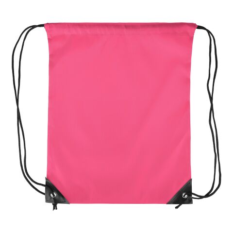 Werbeartikel 210D Polyester Kordelzug Rucksack Isolde – Rosa – Turnbeutel / Sportbeutel mit Logo bedruckt