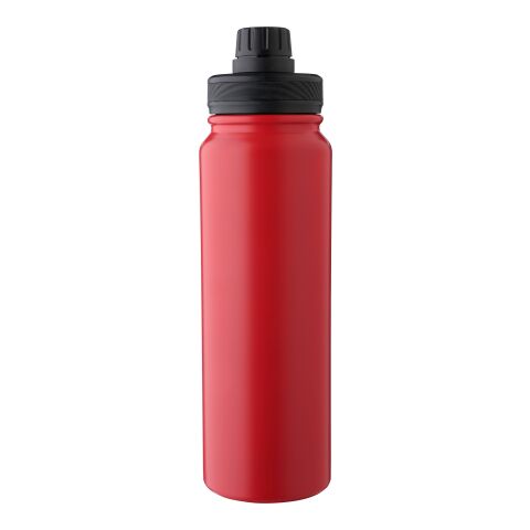 Doppelwandige Flasche aus Edelstahl (800 ml) Zinnia Rot | ohne Werbeanbringung | Nicht verfügbar | Nicht verfügbar