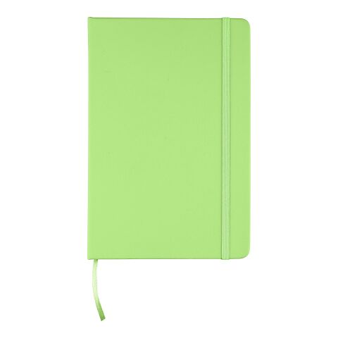 Nachhaltiger Werbeartikel rPET-Notizbuch (A5) Eamon – limone – mit Logo bedruckt