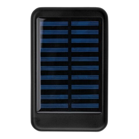 Firmengeschenk Solar-Powerbank Tycho – schwarz – mit Gravur nachhaltig 4.000 mAh USB-C für Messen & Events