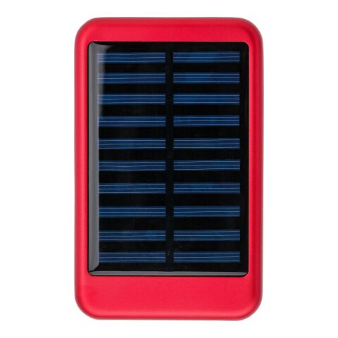 Aluminium Solar-Powerbank Tycho Rot | ohne Werbeanbringung | Nicht verfügbar | Nicht verfügbar