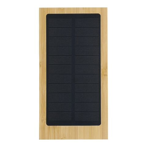 Bambus Solar-Powerbank Elz Braun | ohne Werbeanbringung | Nicht verfügbar | Nicht verfügbar