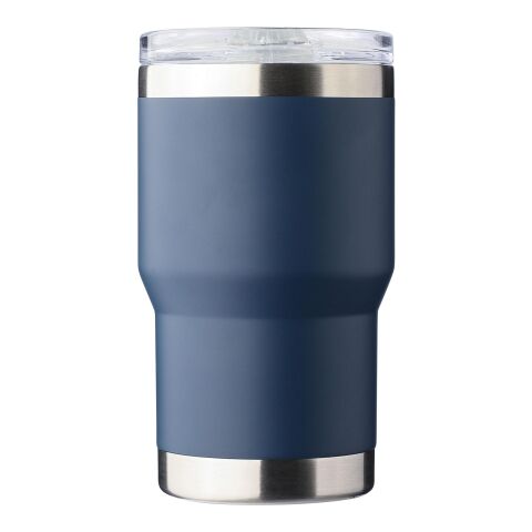 Werbeartikel Kaffee to go Becher Ayen – blau – mit Logo bedruckt 350 ml nachhaltiger Edelstahlbecher für die Büroküche