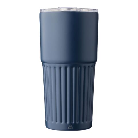 Recycelter doppelwandiger Trinkbecher aus Edelstahl (500 ml) Kael Blau | ohne Werbeanbringung | Nicht verfügbar | Nicht verfügbar
