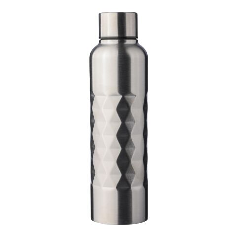 Nachhaltiger Werbeartikel Einwandige Trinkflasche aus recyceltem Edelstahl (800 ml) Talin – Silber