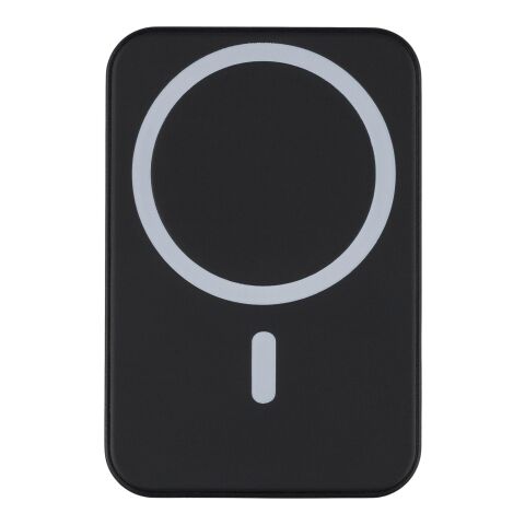 Recycelte ABS-Powerbank mit kabellosem Ladegerät Miren Schwarz | ohne Werbeanbringung | Nicht verfügbar | Nicht verfügbar