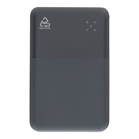 Recycelte ABS-Powerbank Rayen Schwarz | ohne Werbeanbringung