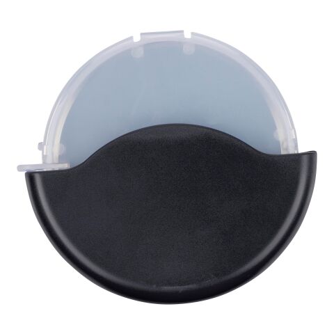 Werbeartikel ABS-Pizzaschneider Maurice – schwarz – mit Logo bedruckt