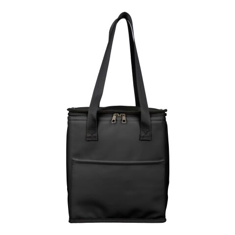 Recycelte PU-Kühltasche Adira Schwarz | ohne Werbeanbringung