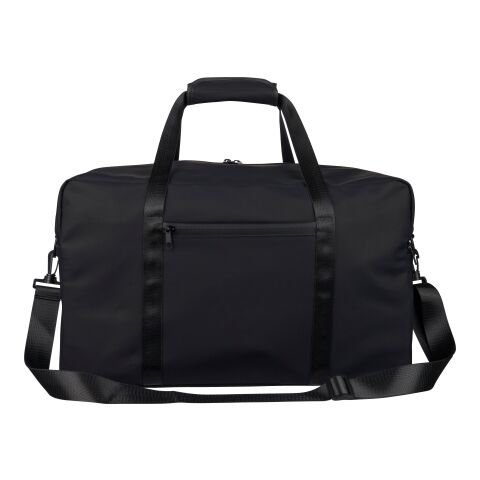 Recycelte PU-Reisetasche Mirae Schwarz | ohne Werbeanbringung