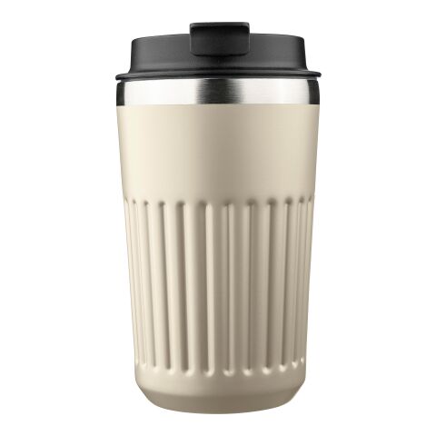 Reisebecher aus recyceltem Edelstahl (400 ml) Chiara beige | ohne Werbeanbringung | Nicht verfügbar | Nicht verfügbar