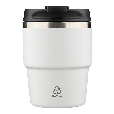 Recycelter Edelstahl-Becher mit doppelter Wand (175 ml) Oli Weiß | ohne Werbeanbringung | Nicht verfügbar | Nicht verfügbar