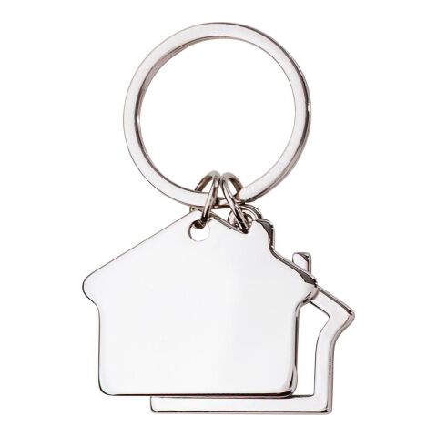 Schlüsselanhänger 'Home' aus Zink-Aluminium in Hausform