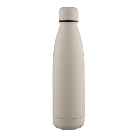 Nachhaltiger Werbeartikel Recycelte doppelwandige Trinkflasche 500 ml Sunny – beige