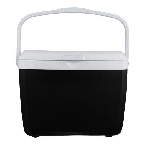 Werbeartikel Kühltasche Solace – schwarz – mit Logo bedruckt 13 Liter isolierte Cooler Bag für das Sommerfest & Firmen-Events