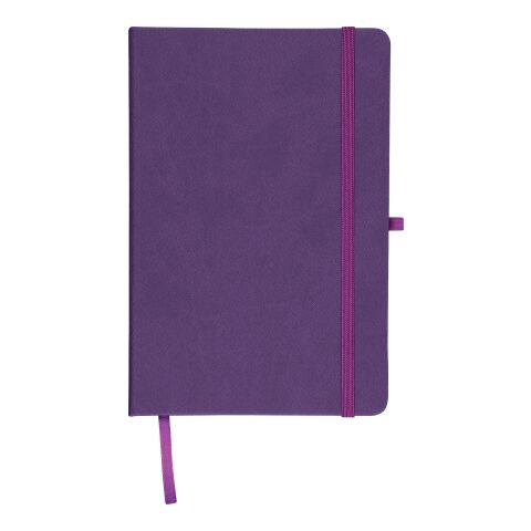 Werbeartikel Recyceltes Notizbuch A5 Bloom – Violett – mit Logo bedruckt