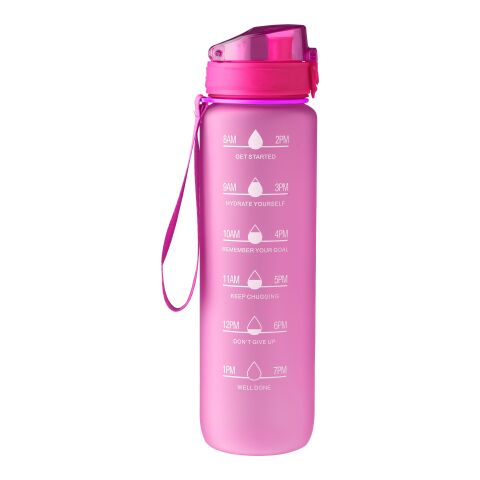 Werbeartikel RPET-Trinkflasche (1000 ml) Brinley – pink