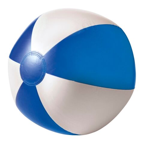 Werbegeschenk aufblasbarer Wasserball – blau – mit Logo bedruckt, 25 cm Durchmesser, für Outdoor-Events